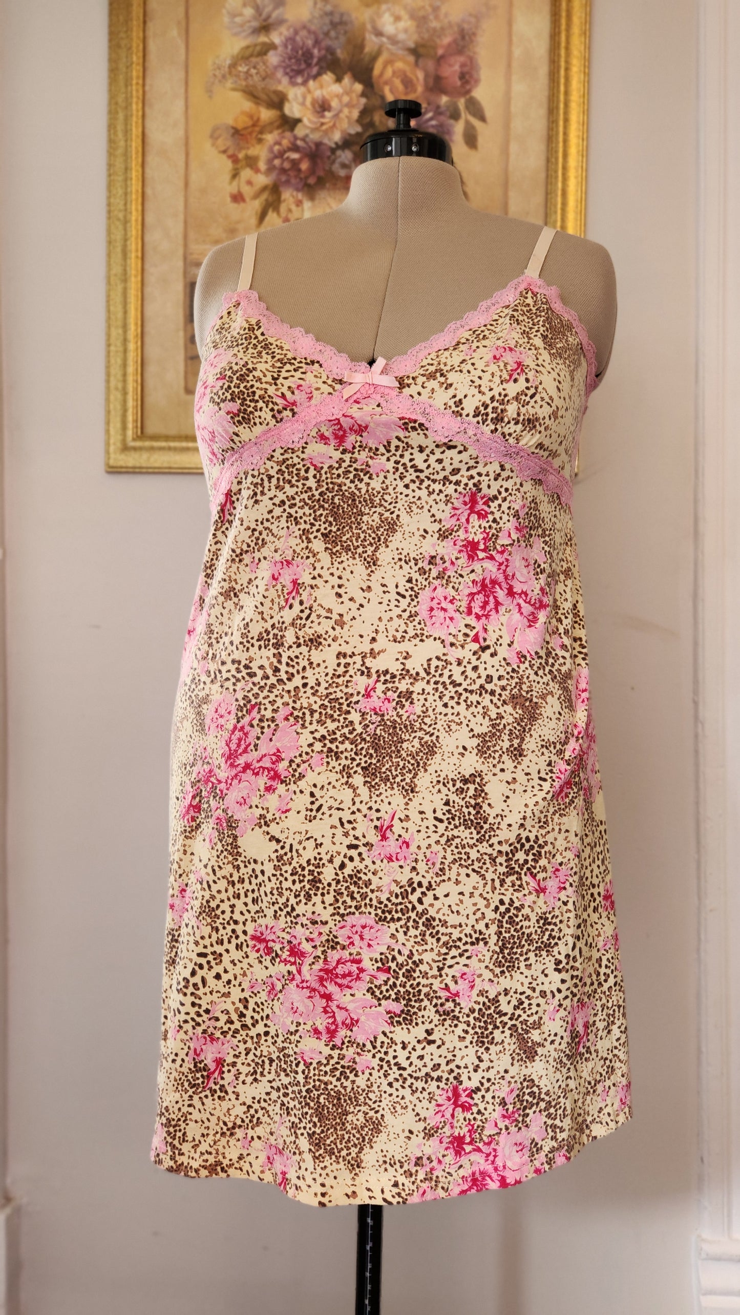 Size 1x Leopard Sleep Dress