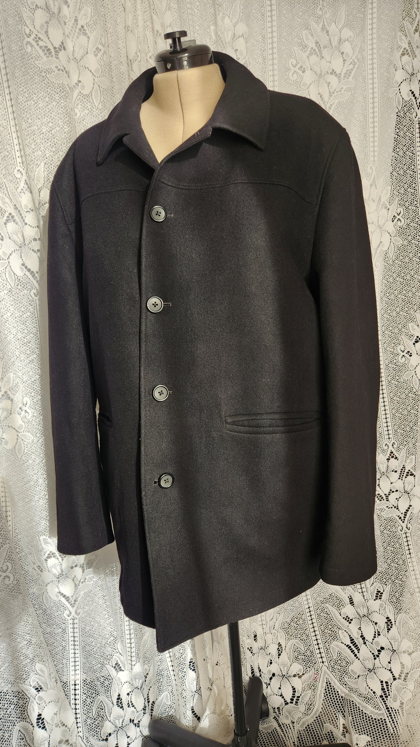 Size 3x Dark Grey Pea Coat