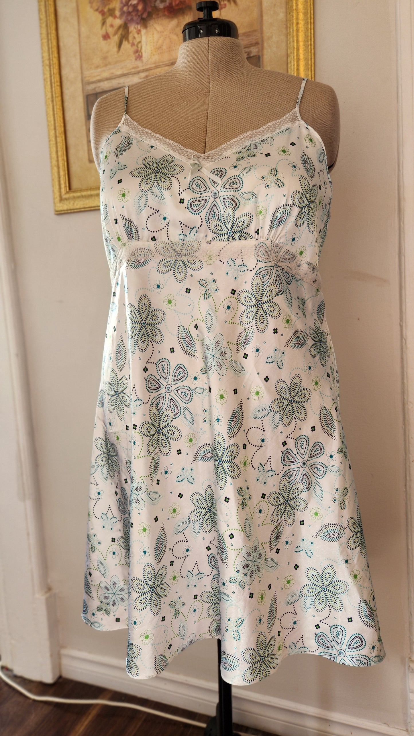 Vintage Y2K Size 2x Satin Slip Dress