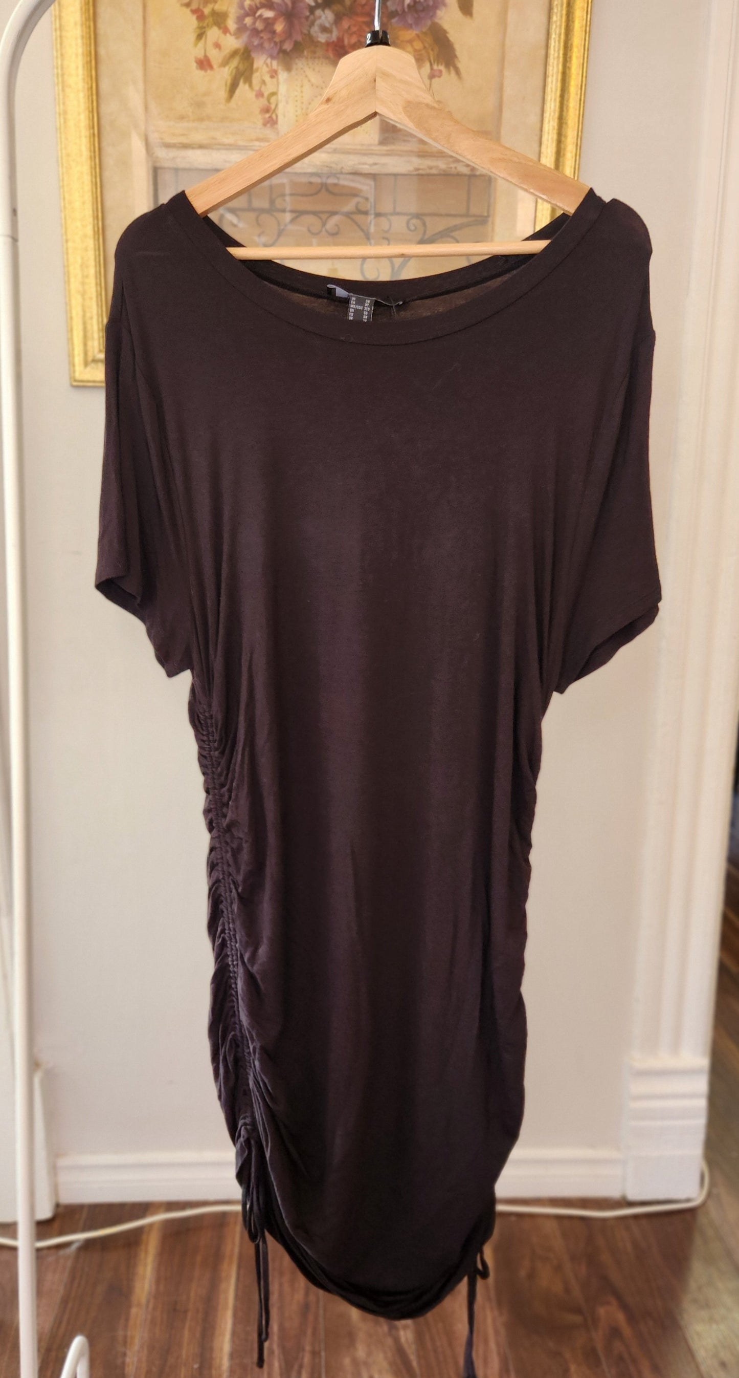 Size 3x Black Scrunch T shirt dress