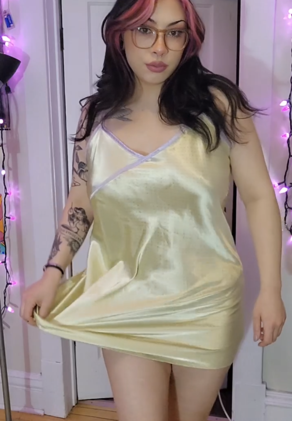 Size 1X Satin Slip Dress